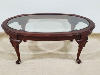 Ethan Allen Georgian Court Coffee Table Oval Cherry #11-8331 #205