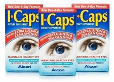 90 ICaps Tablets One Day supplements 3 Months supply i caps i-caps Alcon