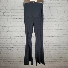 Tiger Friday Black Slim Flare Athleisure Yoga Pants Leggings USA Made Size XS