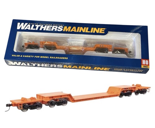Walthers 910-50227 HO 81' 8 ejes centro deprimido Flatcar Santa Fe (ATSF) 90014 | Zustand: New
