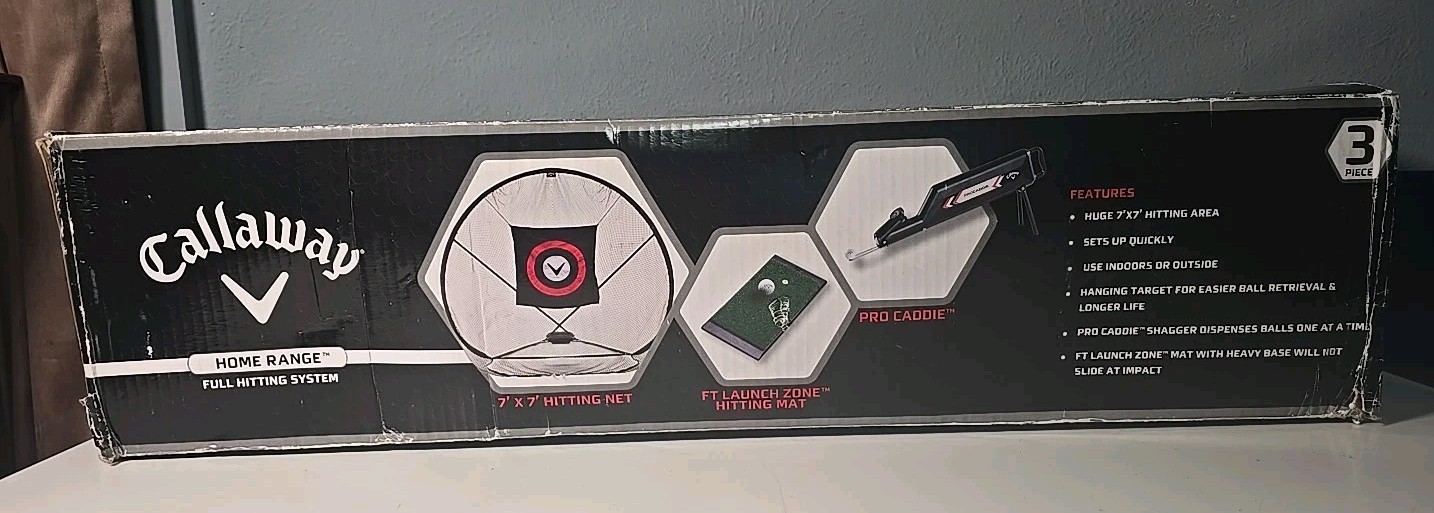 7'x7' Home Range Full Hitting System Hitting Net Practice Ni