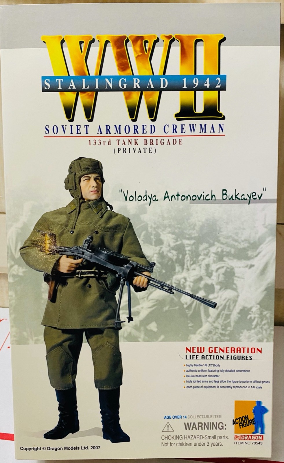 Dragon 1/6 WWII Volodya Bukayev Soviet Amored Crewman 133 Tank Brigade 1942