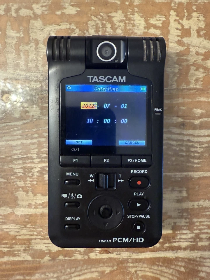 TASCAM DR-V1HD PCM/HD Video Recorder Audio Recorder Linear PCM Micro SD Tested - Image 3 of 4
