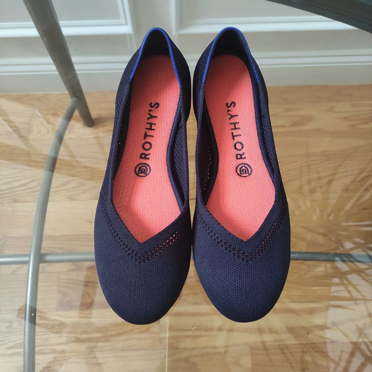 Rothys Rothy s maritime blue lattice stitch woman s 9 round toe