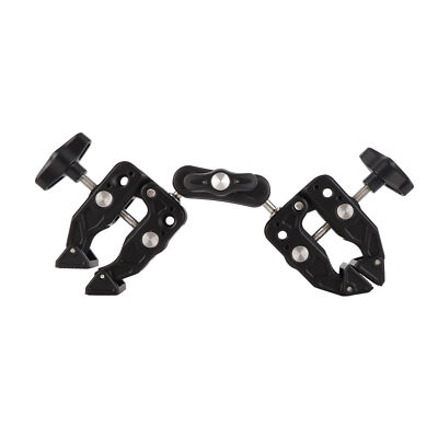 Double Camera Clamp 360 Degree Dual Clamp Camera Mount Crab Plier
