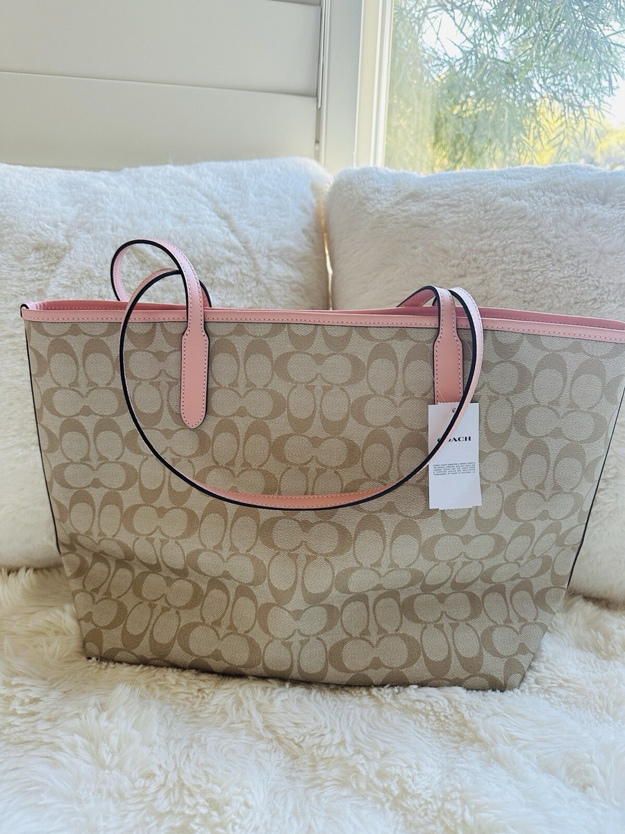 NWT Coach X Observed By Us City Tote Bag In Signature Canvas