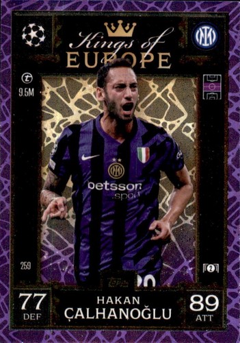 Topps 24/25 Match Attax Champions League 2024/2025 EXTRA alle PURPLE PARALLEL - 第 17/64 張圖片