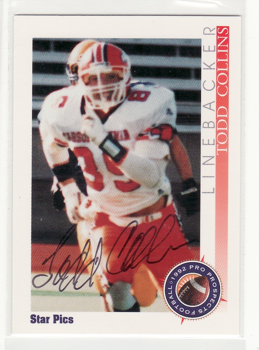 TODD COLLINS CARSON NEWMAN UNIVERSITY AUTOGRAPHED CARD