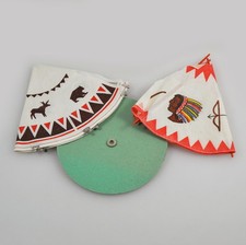 2 x Indian tent - old - toy