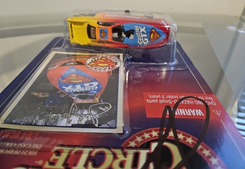 1998 KENNER 1/64 WINNERS CIRCLE JOHN FORCE SUPERMAN CASTROL GTX W/ AUTOGRAPH MOC - Picture 4 of 5