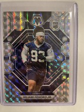 2023 Panini Mosaic Viliami Fehoko Jr Rookie Silver Mosaic Prizm  #375 Cowboys RC