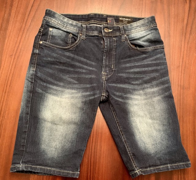 Buffalo David Bitton Size 34 Mens Evan-X Basic Stretch Denim Shorts - Retail $69 | eBay