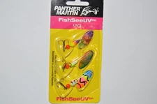 panther martin trout bass spinners value 3-pack size 4 fish see UV assortment