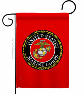 Bandera De Jardín Para Veteranos Del Cuerpo De Marines De Estados