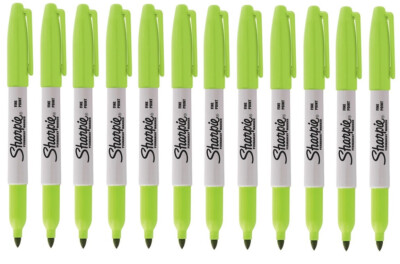 Sharpie Fine Permanent Marker Pen Limited Edition Venus Green 12 Pack