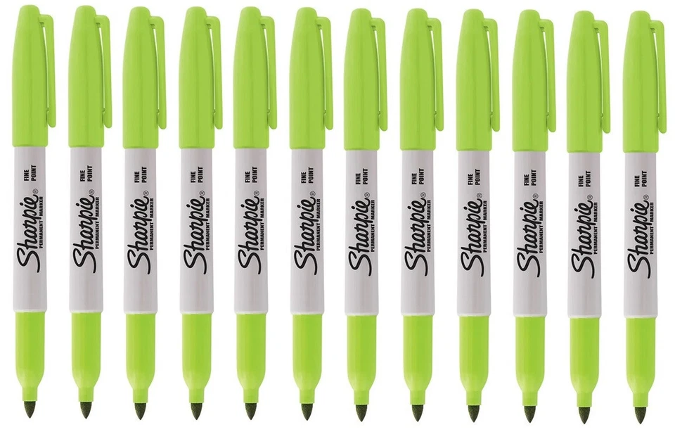 Sharpie Fine Permanent Marker Stift Limitierte Auflage Licht Limettengrün 12