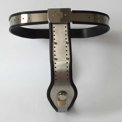 Stainless Steel Female Chastity Belt BDSM Bondage Butt Beads Chastity Lock - Picture 20 of 37