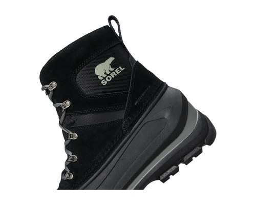 Sorel Z120119* Bota con cordones impermeable de gamuza negra Buxton para hombre talla 10,5 M - Imagen 4 de 7