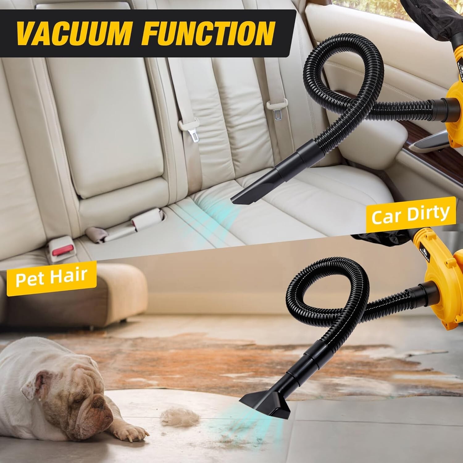 Cordless Leaf Blower for DEWALT 20V Max Battery,Electric Jobsite Air Blower