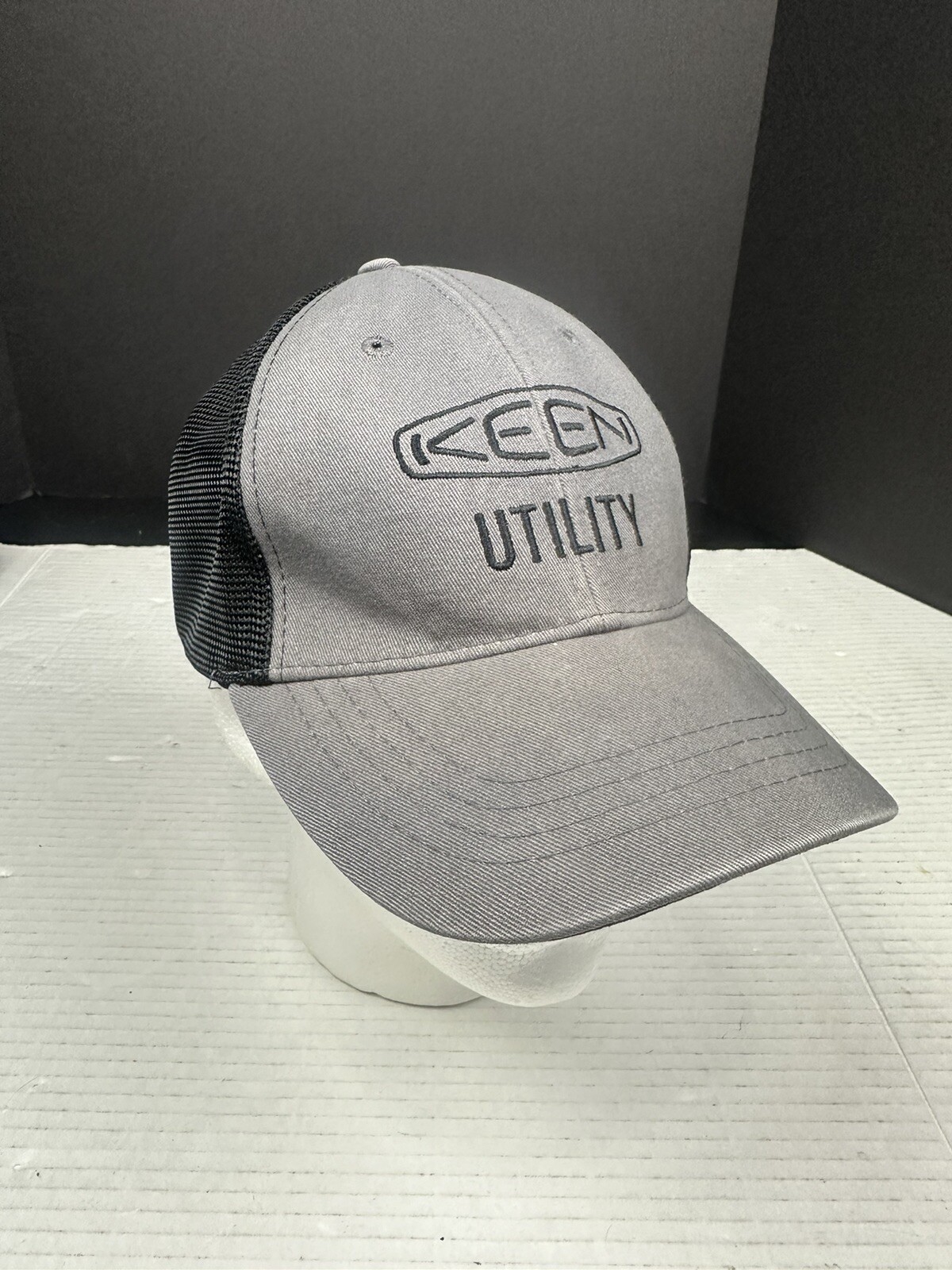 KEEN Cappello Berretto Uomo Strap Back Grigio Nero Utility Abbigliamento da Lavoro Regolabile