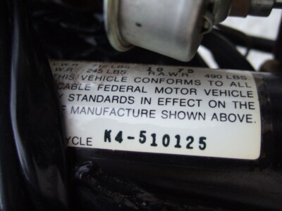 Kawasaki KZ400 Headstock Decal / VIN tag | eBay