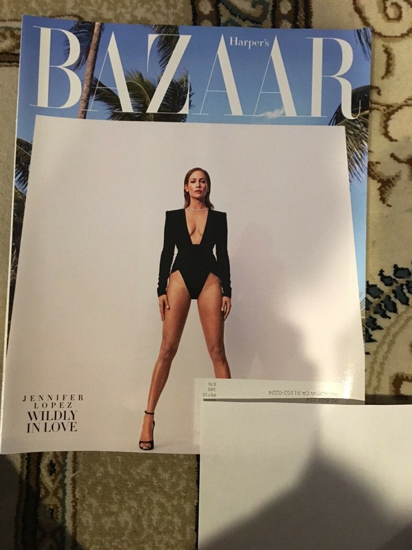 Harper's Bazaar Magazine Jennifer Lopez February 2019