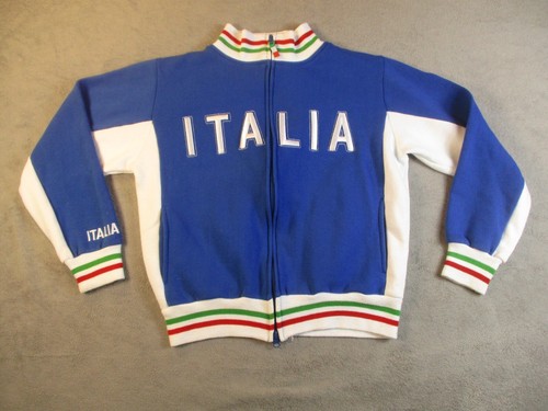 Polifemo Italia Track Jacket Women Small Blue Italy Soccer FIFA Full Zip