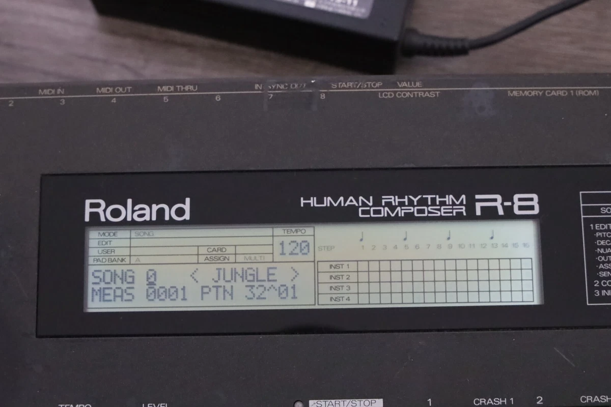 Roland R-8 R8 Human Rhythm Composer New Battery DC-DC converter installation