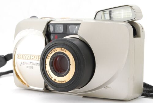 【Exc+5】Olympus mju Zoom 140 DELUXE Gold Point & Shoot Camera From JAPAN