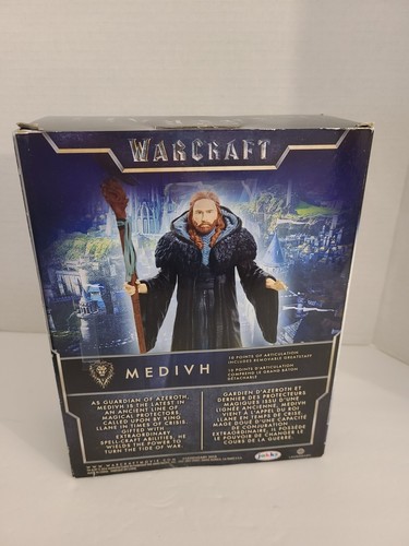 Warcraft Movie Action Figure MEDIVH 6-inch Wizard With Staff Jakks NEW - Picture 3 of 7