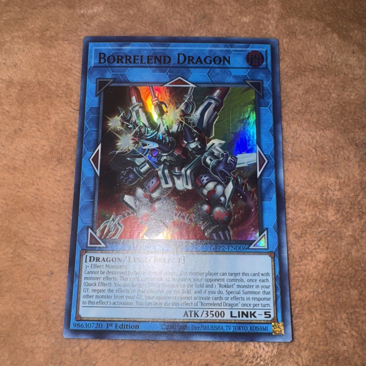Yu-Gi-Oh! Karte 'Borrelend Dragon' - GFP2-EN006, Ultra Rare, 1st Edition