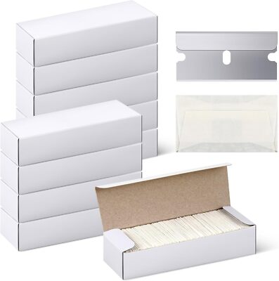 400PCS Razor Blades Single Edge Extra Sharp Heat Treated Safety Knife Scrapers