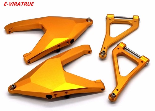 E-VIRATRUE TRAXXAS UDR 1/7 7075 Aluminum Upper&Lower Suspension Arms Gold - Picture 1 of 8