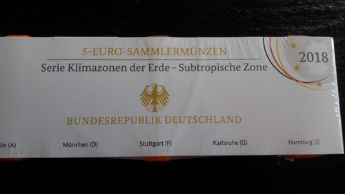 25x5 Euro  ADFGJ in PP von 2017-2021 - Bild 2 von 6