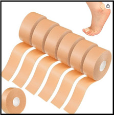 6 Rolls Moleskin Tape Adhesive Pads Blister Prevention Tape Anti-wear Heel