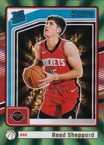 2024-25 Donruss Reed Sheppard RC Rated Rookie Green Lazer #202  PWE