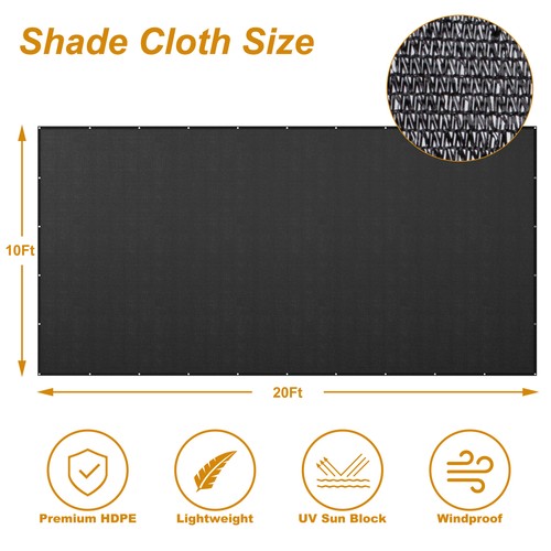 UV Blocking Sunblock Net, Awnings Sun Shelter,Garden Patio Pool Remaining Shade - Picture 29 of 32