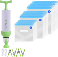Sous Vide Bags 30 Reusable Vacuum Food Storage Bags for Sous Vide, 3 Sizes Large