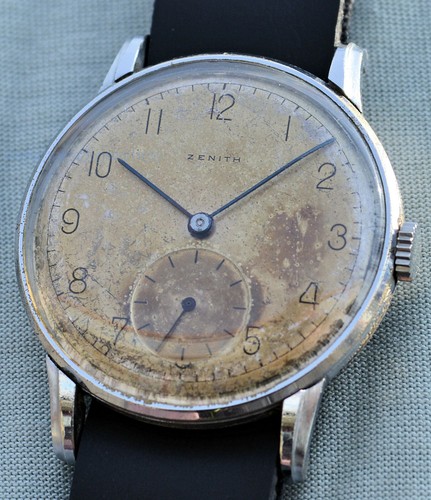 RARISSIMO orologio ZENITH acciaio anse fisse carica manuale 12-4-P  1934-1953 | eBay