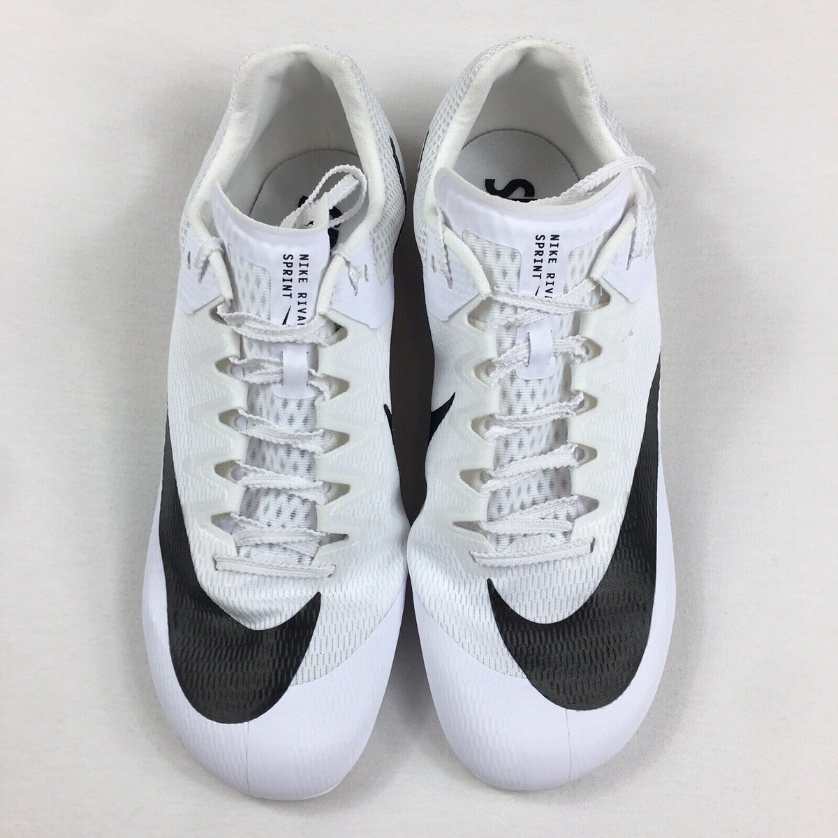 Nike Rival Sprint‎ Track Spikes, Size 11.5 (EU 45.5), White/Black (DC8753-100) Nike Zoom Rival Sprint Track Spikes White & Black Men main image 3