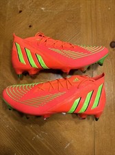 Men  s Adidas Predator Edge.1 SG Soccer Cleats GW1016 Solar Red Size 11 NEW