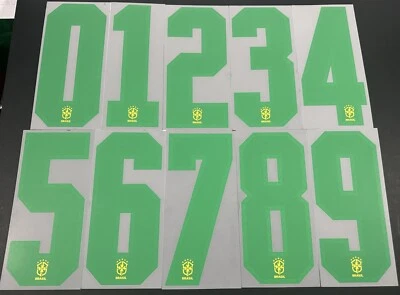 2020 2021 OFFICIAL SPORTING ID BRAZIL HOME GREEN PLAYER SIZE SHIRT NUMBERS 260MM