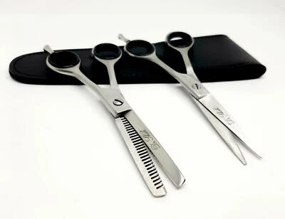 DR-SHAH Profi Friseurscheren Set 2-teilig Haarschere 5,5 Zoll Scharf Haarschneideschere