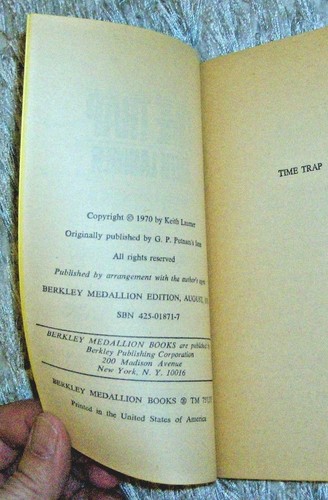 Keith Laumer, TIME TRAP, Vintage 1970 Science Fiction Taschenbuch Roman - Bild 6 von 7