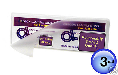 500/pack Bookmarks Hot Laminating Pouches 2-1/2 x 7-3/4 Clear 3 Mil 2.5 x 7.75