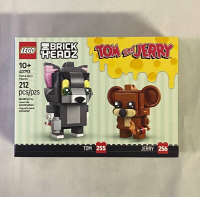 LEGO 40793 Tom & Jerry Brickheadz Retired Set NEW Sealed & Unopened Box Cartoon