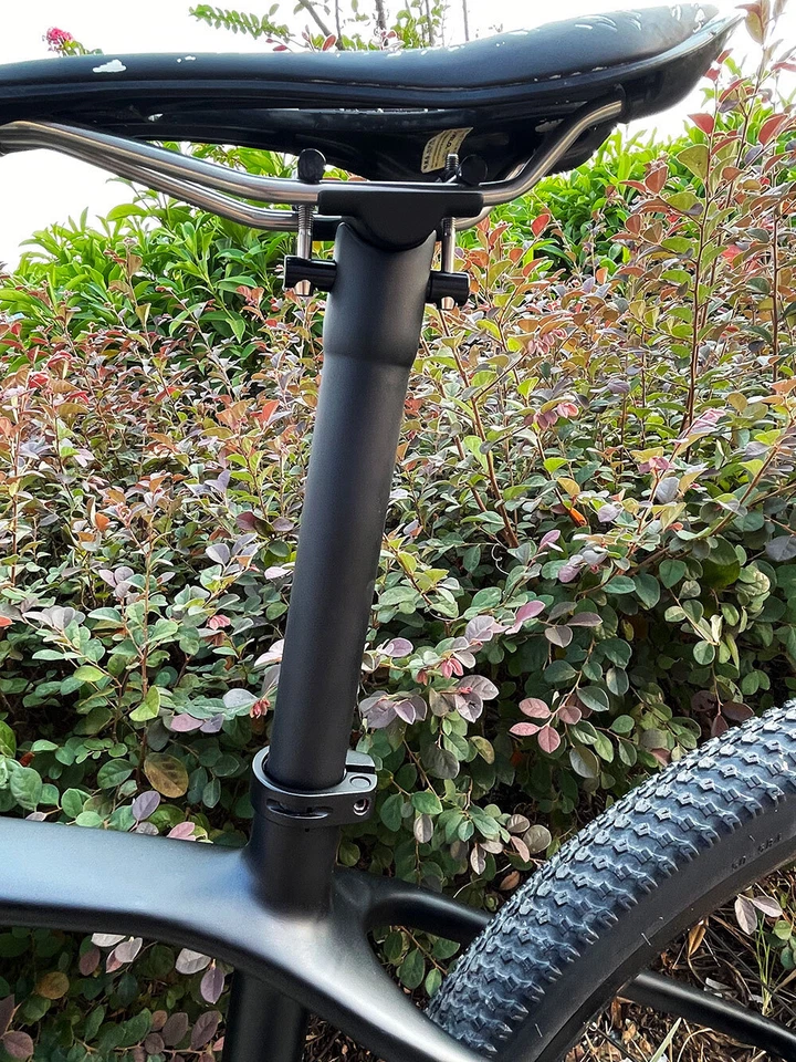 Tija de sillín ultraligera completa de fibra de carbono 27,2/30,9/31,6 mm Tija de sillín de bicicleta de ciclismo Foto 3 de 4