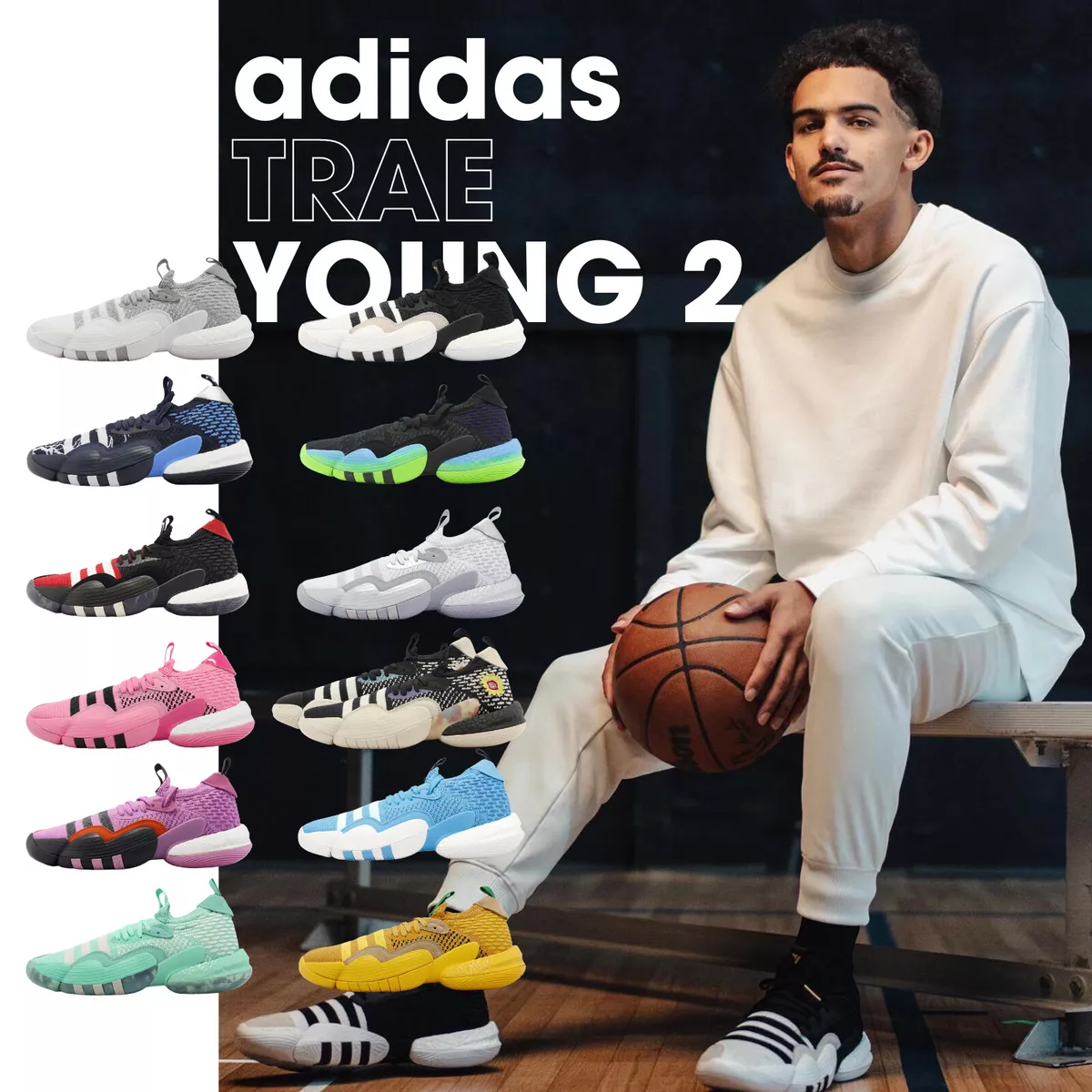 Rummelig gen job adidas Trae Young 2 BOOST Ice Trae Men Basketball Shoes Sneakers Trainers  Pick 1 | eBay