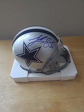 Luke Schoonmaker Signed Dallas Cowboys Mini Helmet