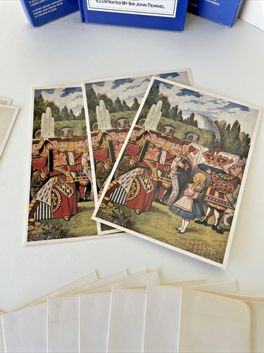 Alice in Wonderland Story Book Classics and 10 Note Cards with Envelopes Rare - Picture 11 of 23